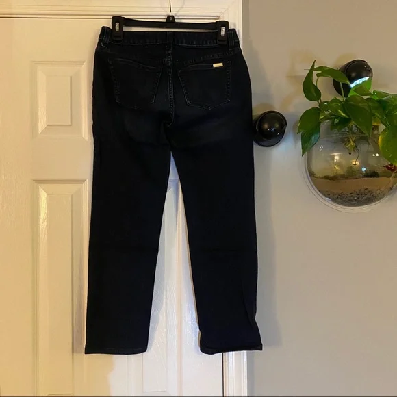 Jennifer Lopez Dark Wash Denim Blue Jean Capris Size 2 Women’s Midrise Crop - Picture 2 of 6